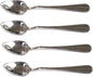 Chef Craft Set of 4 Stainless Steel Grapefruit Spoons, Serrated Edges by Chef+Craft