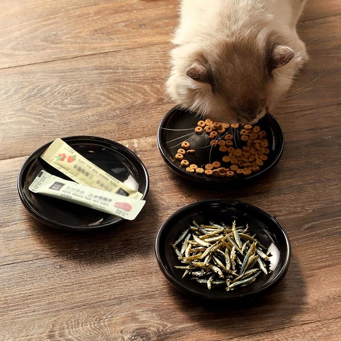 3 PCS Ceramic Cat Bowls, 5.5 in Pet Food Bowl Cat Dishes - Image 5