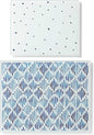 Lenox 895698 Blue Bay 2-Piece Glass Cutting Board Set by Lenox