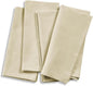 Solino Home Linen Napkins Set of 4-100% Pure Linen Birch Dinner Napkins Cloth 20 x 20 Inch for Spring, Easter - Fete, Handcrafted and Machine Washable