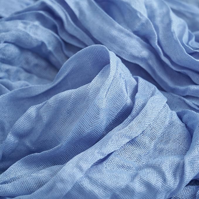 Asee'm 3pcs Light Blue Cheesecloth Table Runner Summer 10FT Gauze Rustic | Boho - Image 5