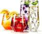 Lueumxc 56 Pack Plastic Wine Glasses Disposable Diamond Champagne Flutes by Lueumxc