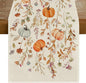 RABUSOFA Fall Table Runner 13x48 Inch Pumpkins Fall Decor by RABUSOFA
