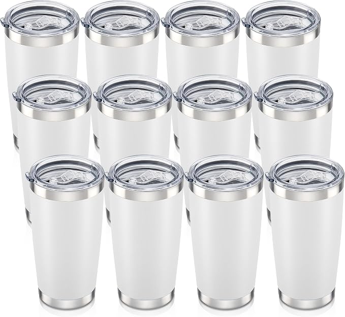 20 oz Tumbler with Lid Stainless Steel Insulated Tumblers Bulk Cups Mug | by Orebigo