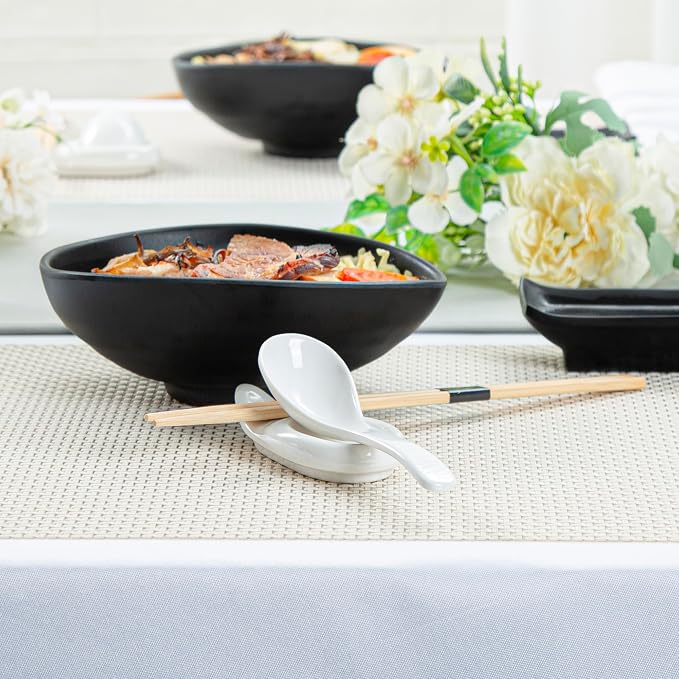 Restaurantware Voga Asian Soup Spoon 10 Dishwashable Ramen Spoons - Image 4