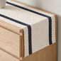 Artoid Mode Dark Blue Stripe Woven Rustic Table Runner 12x48 Inch | Holiday by ArtoidMode