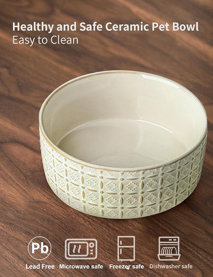 Ceramic Dog Bowls, Dog Food Bowls Water Bowl, 6.5inch Dogs Dishes - Image 2