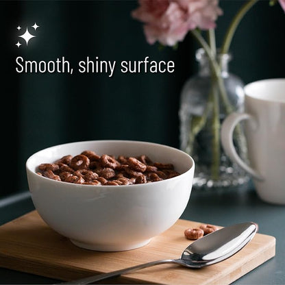 Brew To A Tea BTaT- White Bowls Set of 6, 16 oz - Image 4