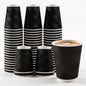 MOUMOULIFE 12 oz Disposable Paper Coffee Cups 100 Pack, Leak Proof Insulated by moumoulife