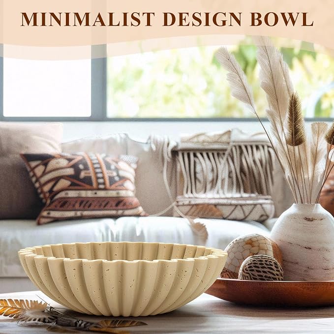 Large Decorative Bowl, Modern Handicraft Bowls - Image 4