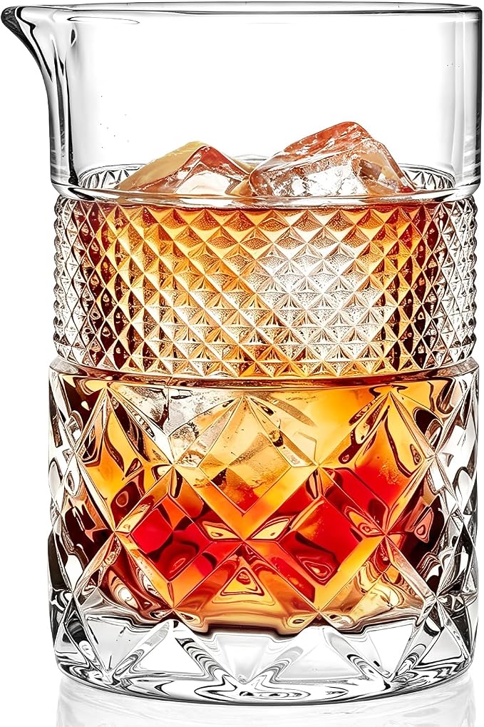 Cocktail Mixing Glass Bartender | 24oz Crystal Bar Stirring Glass | Old by Unknown