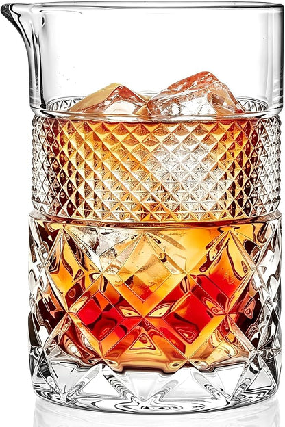 Cocktail Mixing Glass Bartender | 24oz Crystal Bar Stirring Glass | Old by Unknown