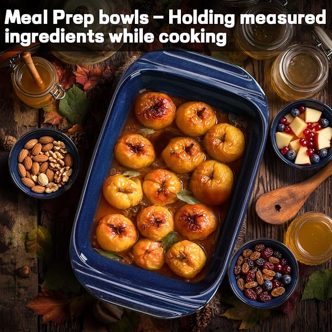 Small Bowls Set of 4, 12 oz Ceramic Embossment Dessert Bowls, Bowl - Image 5