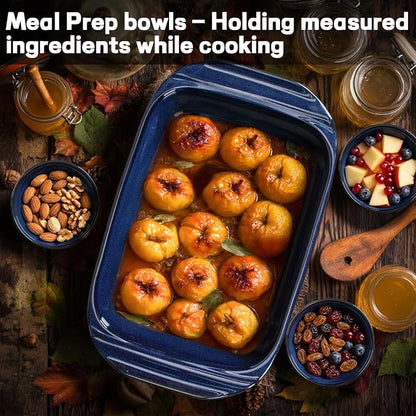 Small Bowls Set of 4, 12 oz Ceramic Embossment Dessert Bowls, Bowl - Image 5