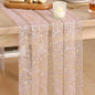 Artoid Mode Gold Gauze Pink Table Runner 120 Inch 10FT, Glitter Metallic Foil Sheer Dining Wedding Anniversary Holiday Birthday Table Decor for Home Party