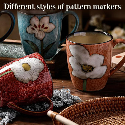 Maxdot 12oz Ceramic Coffee Mugs, Glazing Process Coffee Cup - Image 5