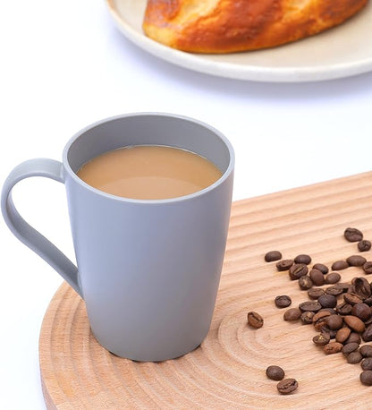 Coffee Mugs Set of 6, 12 Ounce Plastic Coffee Cups Set, 3 Basic Colors | - Image 5