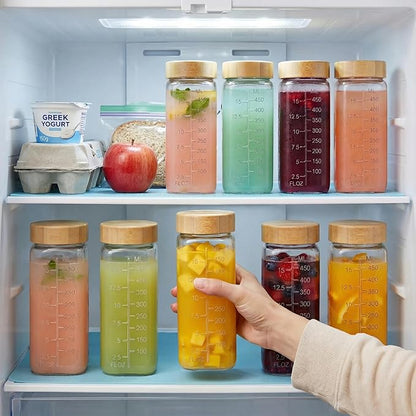 16 oz Square Glass Juice Bottles - Image 7