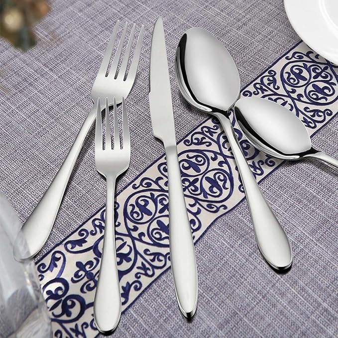 LIANYU 48-Piece Silverware Set for 8 - Image 5