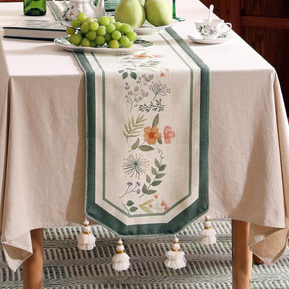bilin gaier Designer Linen Small Table Runner, French Farmhouse Shabby Chic - Image 6