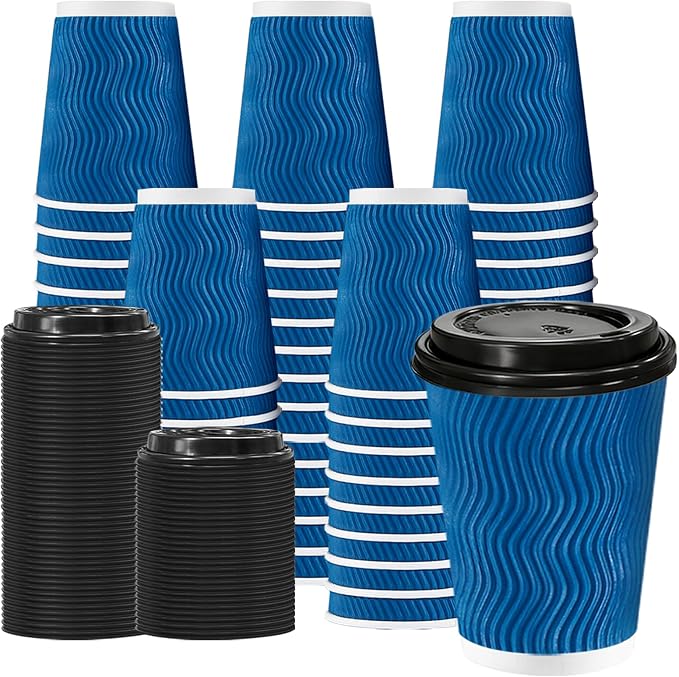 Lamosi 100 Pack Coffee Cups by BuyNow