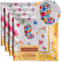 Maison d' Hermine Cloth Napkins Set of 4 100% Cotton Everyday Reusable Square Napkins Cloth Washable Dinner Wedding Valentines Day Decorations Spring/Summer (Happy Florals - Sweety, 20" x 20")