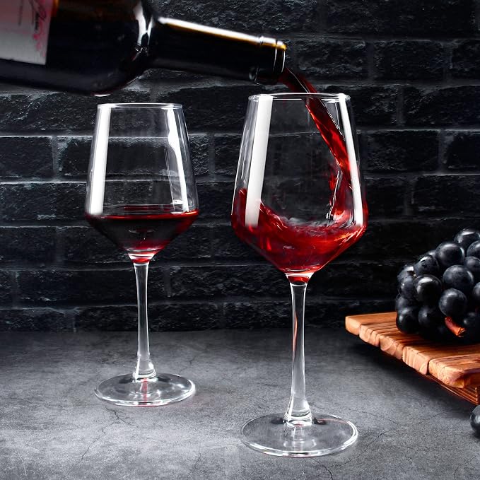 Wine Glasses Set of 12, 12oz Clear Red/White Wine Cup, Long Stem Wine Glasses - Image 5