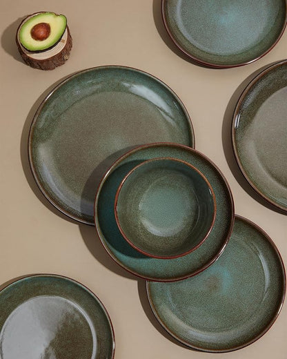 8.75 Inch Large Ceramic Pasta Bowls, 32 Oz Reactive Glaze Stoneware Pasta - Image 3