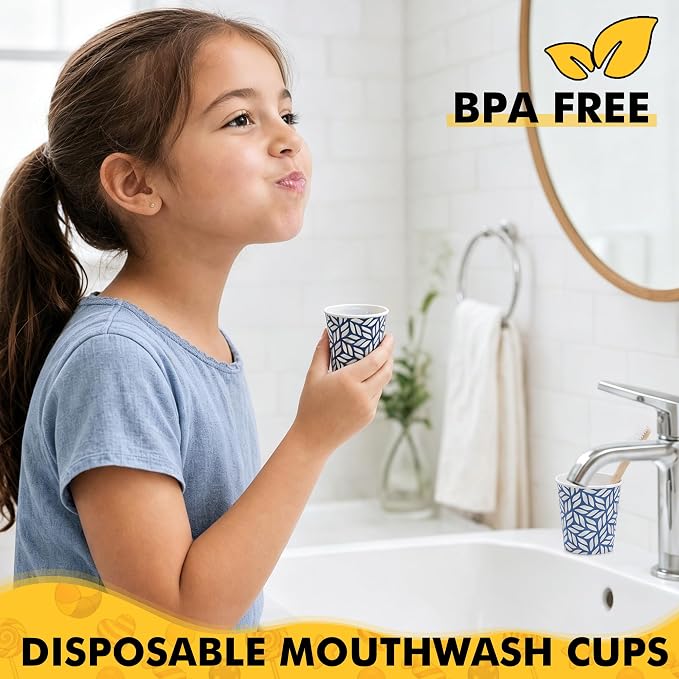 RACETOP 3 oz Bathroom Cups 100 Pack, Small Paper Cups, Disposable, Mini - Image 4