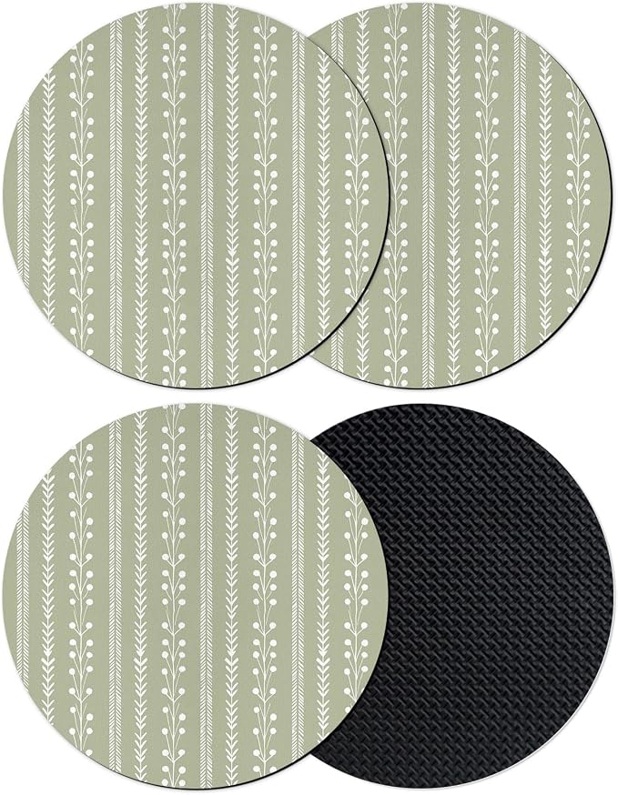 Rustic Farmhouse Coasters Set of 4, Absorbent Coasters by Unknown