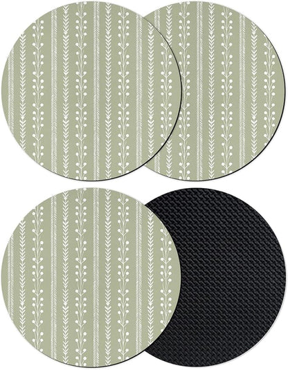 Rustic Farmhouse Coasters Set of 4, Absorbent Coasters by Unknown