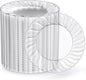 FOCUSLINE 100 Count 6 Inch Clear Plastic Plates, Disposable Heavy Duty Salad by FOCUSLINE
