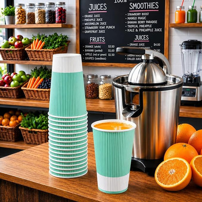 Restaurantware 16 Ounce Double Wall Disposable Coffee Cups, 500 Insulated Light - Image 4