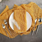 Efavormart 5 Pack 24"x19" Mustard Yellow Matte Gauze Cheesecloth Napkins by efavormart