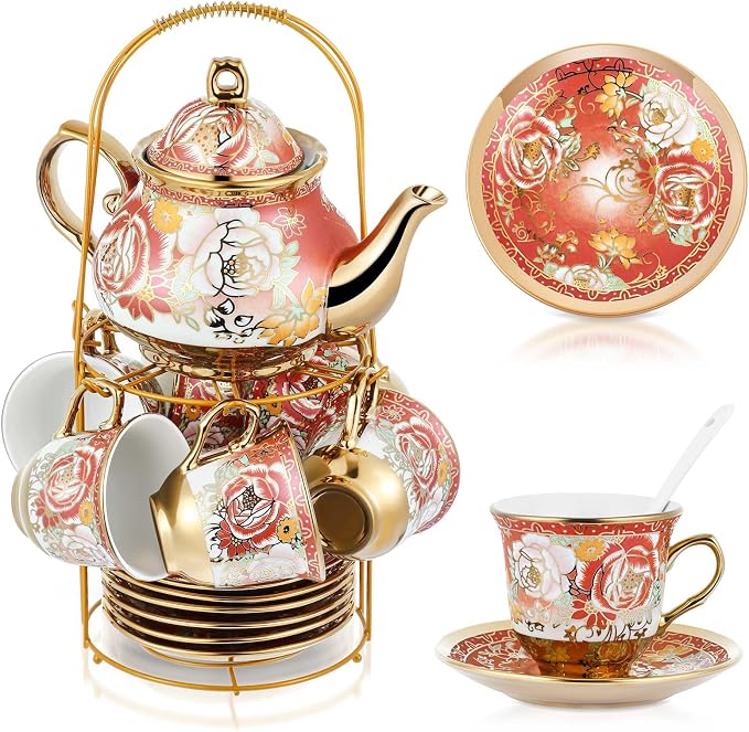 Zhehao 20 Pcs Porcelain Tea Set by Zhehao