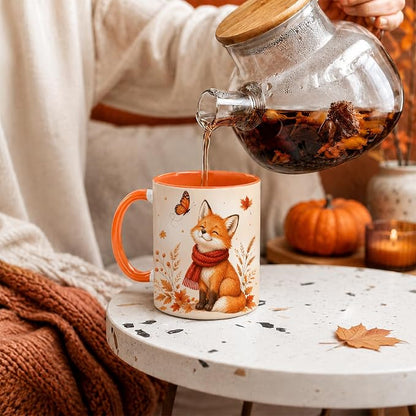 Hyturtle Fall Fox Coffee Mug And Keychain - Image 6