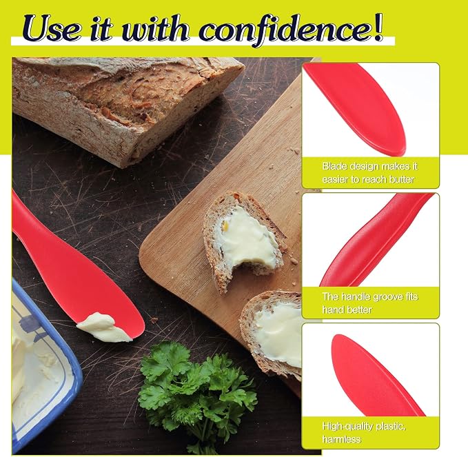 10 Pieces Plastic Butter Spreader Multi Purpose Butter Knife Spreader Versatile - Image 3