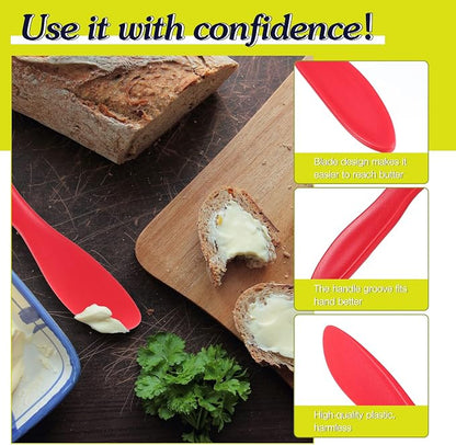 10 Pieces Plastic Butter Spreader Multi Purpose Butter Knife Spreader Versatile - Image 3