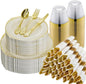 Bestluck 350PCS Ivory Disposable Dinnerware by Bestluck