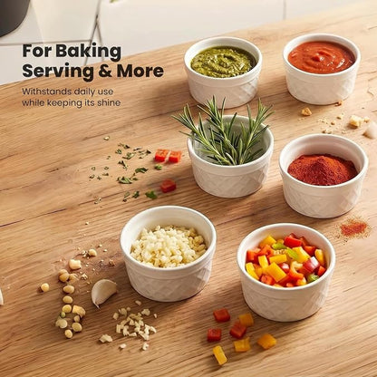 8 oz Ramekins, Suitable for Use in the Oven and Dishwasher | The stackable - Image 4