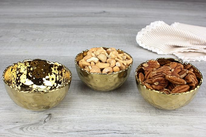 Pampa Bay Golden Millennium 4-inch Porcelain Snack Bowl - Image 6