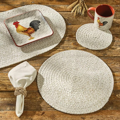 Park Designs Sea Salt Spice Bin Table Runner 15" x 54", Braided | Cotton | - Image 3