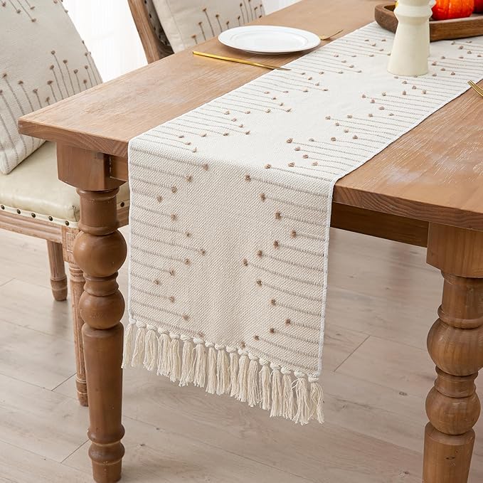 Table Runner 108 Inches Long, Boho Style by Unknown