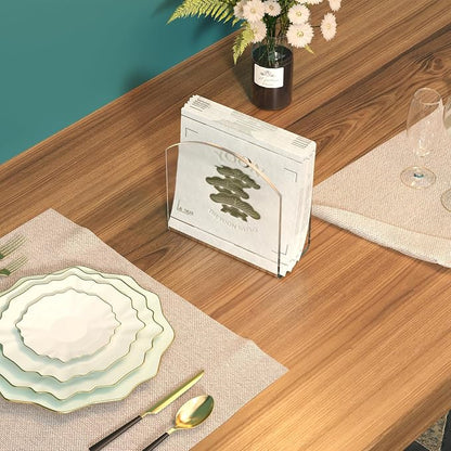 Napkin Holder, 2 Pack Clear Acrylic Napkin Tissue Holder - Image 7