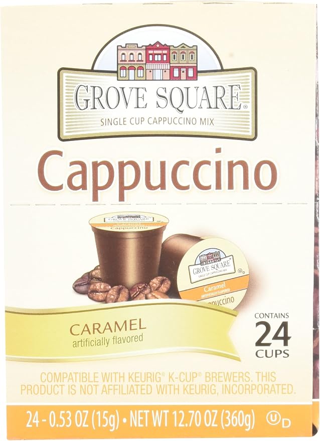 Grove Square Caramel Cappuccino 96 Single Serve Cups - Image 3