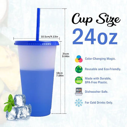 19pcs 24oz Color Changing Cups - Image 2