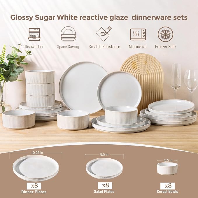 GBHOME Stoneware Dinnerware Sets - Image 7