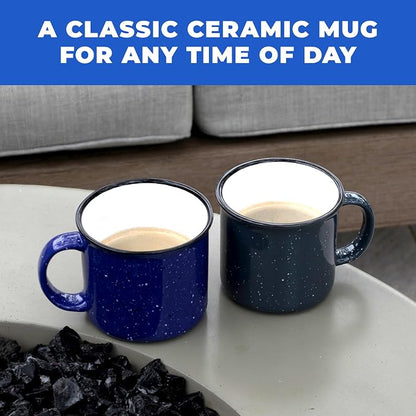 Set of 8 Ceramic Campfire Mugs – 15 Oz, Camping – Customizable - Image 3