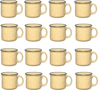 Set of 16 Ceramic Campfire Mugs – 15 Oz, Camping – Customizable by GiftsbyDesign
