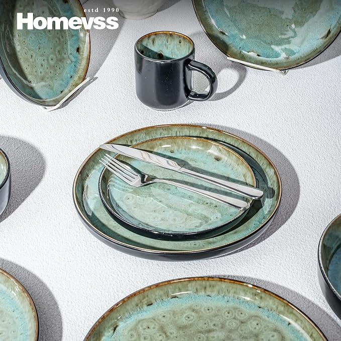 HomeVss 20-Piece Dinnerware Set - Image 4